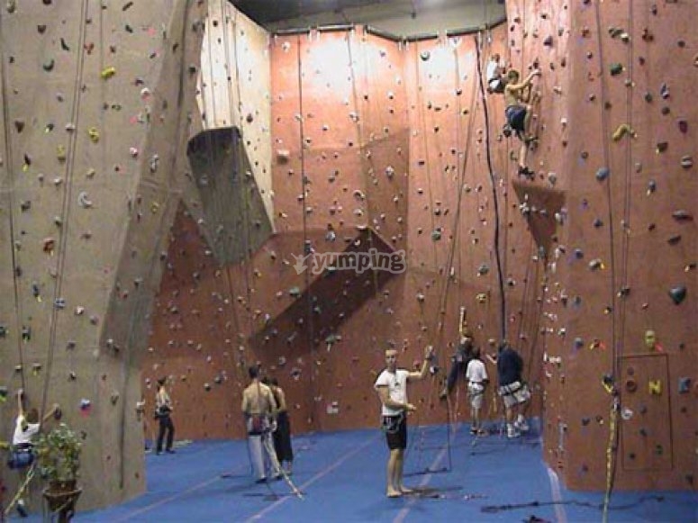 Indoor climbing gym Indoor climbing gym